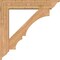 Ekena Millwork Balboa Traditional Smooth Bracket w/ Offset Brace, Western Red Cedar, 7 1/2"W x 38"D x 38"H BKT0806X38X38BOA01SWR - alternate 4